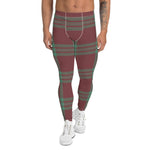Plaid Mens Running Leggings, Plaid Meggings Men's, Tartan Plaid Leggings Men, plaid leggings, mens running leggings, mens gym leggings, buffalo plaid leggings, brown leggings, grey leggings, red leggings, green leggings, purple leggings, blue leggings, Mens Sports Leggings, meggings men, Pattern Leggings