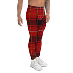 Plaid Mens Running Leggings, Plaid Meggings Men's, Tartan Plaid Leggings Men, plaid leggings, mens running leggings, mens gym leggings, buffalo plaid leggings, brown leggings, grey leggings, red leggings, green leggings, purple leggings, blue leggings, Mens Sports Leggings, meggings men, Pattern Leggings