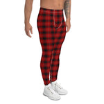 Plaid Mens Running Leggings, Plaid Meggings Men's, Tartan Plaid Leggings Men, plaid leggings, mens running leggings, mens gym leggings, buffalo plaid leggings, brown leggings, grey leggings, red leggings, green leggings, purple leggings, blue leggings, Mens Sports Leggings, meggings men, Pattern Leggings