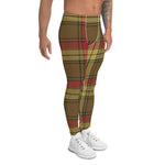 Plaid Mens Running Leggings, Plaid Meggings Men's, Tartan Plaid Leggings Men, plaid leggings, mens running leggings, mens gym leggings, buffalo plaid leggings, brown leggings, grey leggings, red leggings, green leggings, purple leggings, blue leggings, Mens Sports Leggings, meggings men, Pattern Leggings