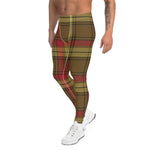 Plaid Mens Running Leggings, Plaid Meggings Men's, Tartan Plaid Leggings Men, plaid leggings, mens running leggings, mens gym leggings, buffalo plaid leggings, brown leggings, grey leggings, red leggings, green leggings, purple leggings, blue leggings, Mens Sports Leggings, meggings men, Pattern Leggings