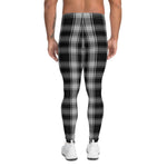 Plaid Mens Running Leggings, Plaid Meggings Men's, Tartan Plaid Leggings Men, plaid leggings, mens running leggings, mens gym leggings, buffalo plaid leggings, brown leggings, grey leggings, red leggings, green leggings, purple leggings, blue leggings, Mens Sports Leggings, meggings men, Pattern Leggings
