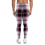 Plaid Mens Running Leggings, Plaid Meggings Men's, Tartan Plaid Leggings Men, plaid leggings, mens running leggings, mens gym leggings, buffalo plaid leggings, brown leggings, grey leggings, red leggings, green leggings, purple leggings, blue leggings, Mens Sports Leggings, meggings men, Pattern Leggings