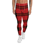 Plaid Mens Running Leggings, Plaid Meggings Men's, Tartan Plaid Leggings Men, plaid leggings, mens running leggings, mens gym leggings, buffalo plaid leggings, brown leggings, grey leggings, red leggings, green leggings, purple leggings, blue leggings, Mens Sports Leggings, meggings men, Pattern Leggings