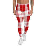 Plaid Mens Running Leggings, Plaid Meggings Men's, Tartan Plaid Leggings Men, plaid leggings, mens running leggings, mens gym leggings, buffalo plaid leggings, brown leggings, grey leggings, red leggings, green leggings, purple leggings, blue leggings, Mens Sports Leggings, meggings men, Pattern Leggings