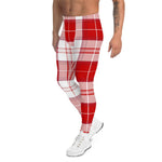 Plaid Mens Running Leggings, Plaid Meggings Men's, Tartan Plaid Leggings Men, plaid leggings, mens running leggings, mens gym leggings, buffalo plaid leggings, brown leggings, grey leggings, red leggings, green leggings, purple leggings, blue leggings, Mens Sports Leggings, meggings men, Pattern Leggings