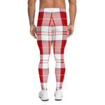 Plaid Mens Running Leggings, Plaid Meggings Men's, Tartan Plaid Leggings Men, plaid leggings, mens running leggings, mens gym leggings, buffalo plaid leggings, brown leggings, grey leggings, red leggings, green leggings, purple leggings, blue leggings, Mens Sports Leggings, meggings men, Pattern Leggings