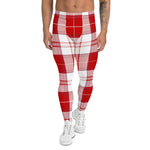 Plaid Mens Running Leggings, Plaid Meggings Men's, Tartan Plaid Leggings Men, plaid leggings, mens running leggings, mens gym leggings, buffalo plaid leggings, brown leggings, grey leggings, red leggings, green leggings, purple leggings, blue leggings, Mens Sports Leggings, meggings men, Pattern Leggings