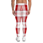 Plaid Mens Running Leggings, Plaid Meggings Men's, Tartan Plaid Leggings Men, plaid leggings, mens running leggings, mens gym leggings, buffalo plaid leggings, brown leggings, grey leggings, red leggings, green leggings, purple leggings, blue leggings, Mens Sports Leggings, meggings men, Pattern Leggings