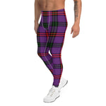 Plaid Mens Running Leggings, Plaid Meggings Men's, Tartan Plaid Leggings Men, plaid leggings, mens running leggings, mens gym leggings, buffalo plaid leggings, brown leggings, grey leggings, red leggings, green leggings, purple leggings, blue leggings, Mens Sports Leggings, meggings men, Pattern Leggings