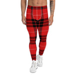 Plaid Mens Running Leggings, Plaid Meggings Men's, Tartan Plaid Leggings Men, plaid leggings, mens running leggings, mens gym leggings, buffalo plaid leggings, brown leggings, grey leggings, red leggings, green leggings, purple leggings, blue leggings, Mens Sports Leggings, meggings men, Pattern Leggings