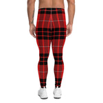 Plaid Mens Running Leggings, Plaid Meggings Men's, Tartan Plaid Leggings Men, plaid leggings, mens running leggings, mens gym leggings, buffalo plaid leggings, brown leggings, grey leggings, red leggings, green leggings, purple leggings, blue leggings, Mens Sports Leggings, meggings men, Pattern Leggings