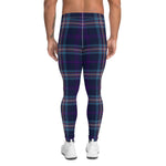 Plaid Mens Running Leggings, Plaid Meggings Men's, Tartan Plaid Leggings Men, plaid leggings, mens running leggings, mens gym leggings, buffalo plaid leggings, brown leggings, grey leggings, red leggings, green leggings, purple leggings, blue leggings, Mens Sports Leggings, meggings men, Pattern Leggings
