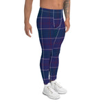 Plaid Mens Running Leggings, Plaid Meggings Men's, Tartan Plaid Leggings Men, plaid leggings, mens running leggings, mens gym leggings, buffalo plaid leggings, brown leggings, grey leggings, red leggings, green leggings, purple leggings, blue leggings, Mens Sports Leggings, meggings men, Pattern Leggings
