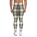Plaid Mens Running Leggings, Plaid Meggings Men's, Tartan Plaid Leggings Men, plaid leggings, mens running leggings, mens gym leggings, buffalo plaid leggings, brown leggings, grey leggings, red leggings, green leggings, purple leggings, blue leggings, Mens Sports Leggings, meggings men, Pattern Leggings