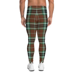 Plaid Mens Running Leggings, Plaid Meggings Men's, Tartan Plaid Leggings Men, plaid leggings, mens running leggings, mens gym leggings, buffalo plaid leggings, brown leggings, grey leggings, red leggings, green leggings, purple leggings, blue leggings, Mens Sports Leggings, meggings men, Pattern Leggings