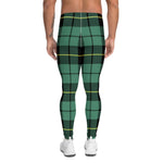 Plaid Mens Running Leggings, Plaid Meggings Men's, Tartan Plaid Leggings Men, plaid leggings, mens running leggings, mens gym leggings, buffalo plaid leggings, brown leggings, grey leggings, red leggings, green leggings, purple leggings, blue leggings, Mens Sports Leggings, meggings men, Pattern Leggings