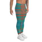 Plaid Mens Running Leggings, Plaid Meggings Men's, Tartan Plaid Leggings Men, plaid leggings, mens running leggings, mens gym leggings, buffalo plaid leggings, brown leggings, grey leggings, red leggings, green leggings, purple leggings, blue leggings, Mens Sports Leggings, meggings men, Pattern Leggings