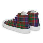 Plaid Tartan Men High Top Sneakers Clan Adair Plaid Converse High Tops Sneakers, Converse Christmas Sneakers