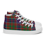 Plaid Tartan Men High Top Sneakers Clan Adair Plaid Converse High Tops Sneakers, Converse Christmas Sneakers