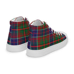 Plaid Tartan Men High Top Sneakers Clan Adair Plaid Converse High Tops Sneakers, Converse Christmas Sneakers
