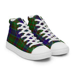 Plaid Tartan Men High Top Sneakers Clan Blair Modern Plaid Converse High Tops Sneakers, Converse Christmas Sneakers