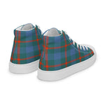 Plaid Tartan Men High Top Sneakers Clan Agnew Ancient Plaid Converse High Tops Sneakers, Converse Christmas Sneakers