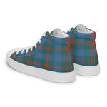 Plaid Tartan Men High Top Sneakers Clan Agnew Ancient Plaid Converse High Tops Sneakers, Converse Christmas Sneakers