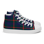 Plaid Tartan Men High Top Sneakers Clan Agnew Plaid Converse High Tops Sneakers, Converse Christmas Sneakers
