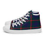 Plaid Tartan Men High Top Sneakers Clan Agnew Plaid Converse High Tops Sneakers, Converse Christmas Sneakers