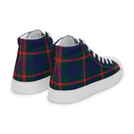 Plaid Tartan Men High Top Sneakers Clan Agnew Plaid Converse High Tops Sneakers, Converse Christmas Sneakers