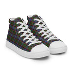 Plaid Tartan Men High Top Sneakers Clan Aikenhead Plaid Converse High Tops Sneakers, Converse Christmas Sneakers