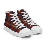 Plaid Tartan Men High Top Sneakers Clan Ainslie Ancient Plaid Converse High Tops Sneakers, Converse Christmas Sneakers