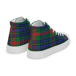 Plaid Tartan Men High Top Sneakers Clan Aiton Plaid Converse High Tops Sneakers, Converse Christmas Sneakers