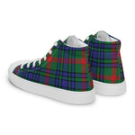 Plaid Tartan Men High Top Sneakers Clan Aiton Plaid Converse High Tops Sneakers, Converse Christmas Sneakers