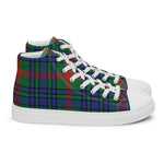 Plaid Tartan Men High Top Sneakers Clan Aiton Plaid Converse High Tops Sneakers, Converse Christmas Sneakers