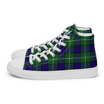 Plaid Tartan Men High Top Sneakers Clan Alexander Plaid Converse High Tops Sneakers, Converse Christmas Sneakers