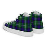 Plaid Tartan Men High Top Sneakers Clan Alexander Plaid Converse High Tops Sneakers, Converse Christmas Sneakers