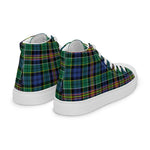 Plaid Tartan Men High Top Sneakers Clan Allison Plaid Converse High Tops Sneakers, Converse Christmas Sneakers