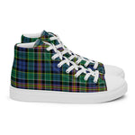 Plaid Tartan Men High Top Sneakers Clan Allison Plaid Converse High Tops Sneakers, Converse Christmas Sneakers