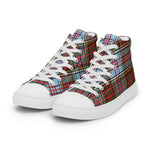 Plaid Tartan Men High Top Sneakers Clan Anderson Ancient Plaid Converse High Tops Sneakers, Converse Christmas Sneakers