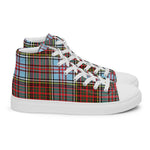 Plaid Tartan Men High Top Sneakers Clan Anderson Ancient Plaid Converse High Tops Sneakers, Converse Christmas Sneakers