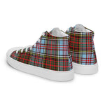 Plaid Tartan Men High Top Sneakers Clan Anderson Ancient Plaid Converse High Tops Sneakers, Converse Christmas Sneakers