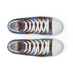 Plaid Tartan Men High Top Sneakers Clan Anderson Modern Plaid Converse High Tops Sneakers, Converse Christmas Sneakers