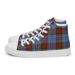 Plaid Tartan Men High Top Sneakers Clan Anderson Modern Plaid Converse High Tops Sneakers, Converse Christmas Sneakers