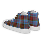 Plaid Tartan Men High Top Sneakers Clan Anderson Modern Plaid Converse High Tops Sneakers, Converse Christmas Sneakers