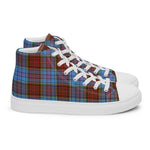 Plaid Tartan Men High Top Sneakers Clan Anderson Modern Plaid Converse High Tops Sneakers, Converse Christmas Sneakers