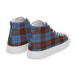 Plaid Tartan Men High Top Sneakers Clan Anderson Modern Plaid Converse High Tops Sneakers, Converse Christmas Sneakers