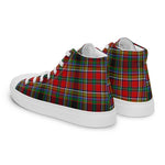 Plaid Tartan Men High Top Sneakers Clan Anderson Of Arbrake Plaid Converse High Tops Sneakers, Converse Christmas Sneakers