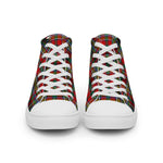 Plaid Tartan Men High Top Sneakers Clan Anderson Of Arbrake Plaid Converse High Tops Sneakers, Converse Christmas Sneakers